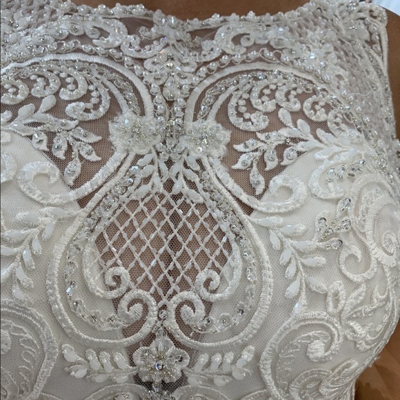 2021 Brand new couture line wedding dress with tags. Never worn. Never altered. - Picture 5 of 10